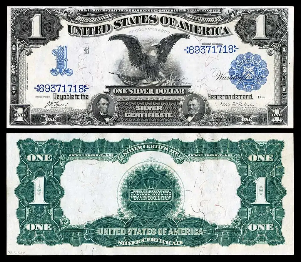 1899 $1 silver certificate