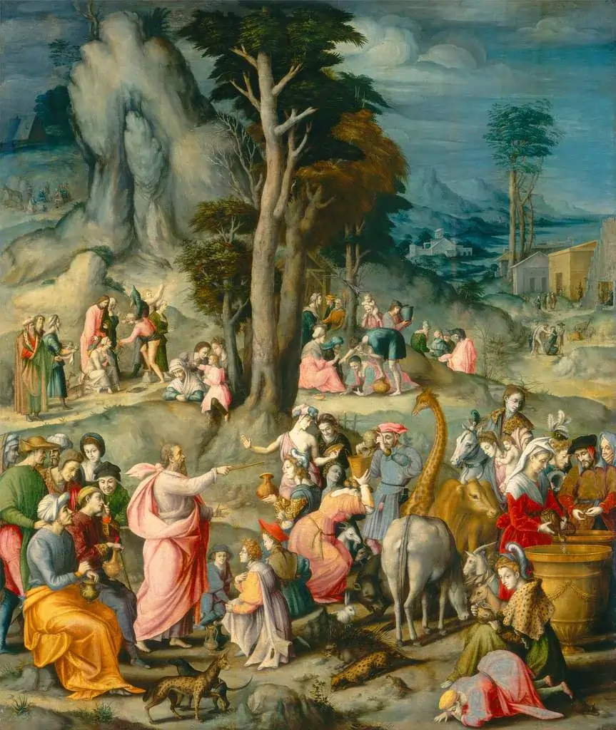 The gathering of manna