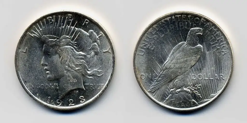 1992 Peace Dollar